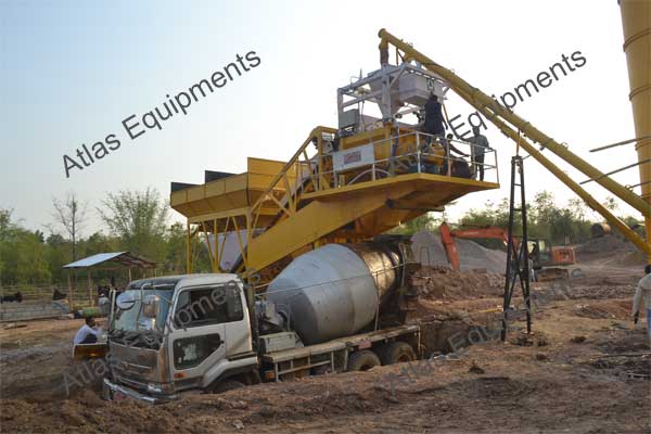 45 M3/HR. MOBILE CONCRETE PLANT MYANMAR