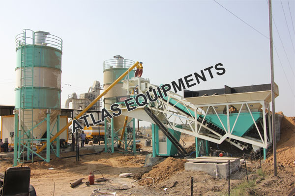  MOBILE CONCRETE BATCH MIX PLANT WITH SILO - KADI, INDIA