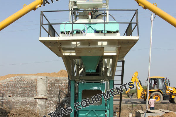  MOBILE CONCRETE BATCH MIX PLANT WITH SILO - KADI, INDIA