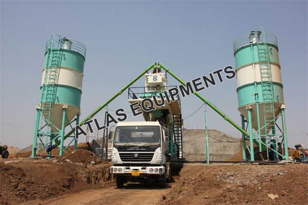 MOBILE CONCRETE PLANT WITH 60 T CEMENT SILO NR. MANDAVI, GUJARAT