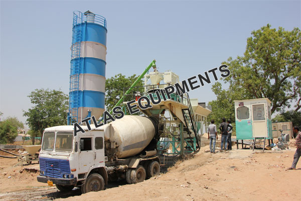 CONCRETE BATCHING MIXING PLANT WITH PAN MIXER