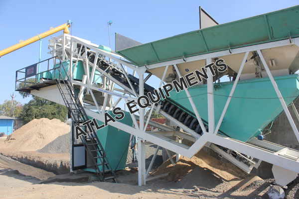 PORTABLE CONCRETE BATCHING PLANT IN KADI, INDIA