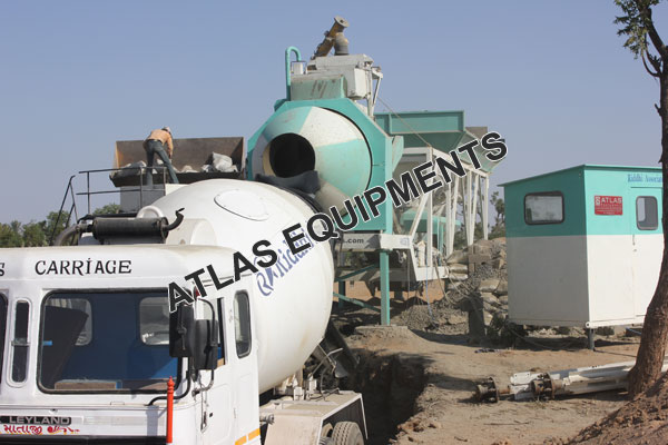 PORTABLE CONCRETE BATCH MIX PLANT IN MUNDRA