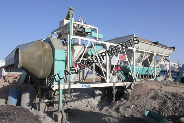 PORTABLE CONCRETE MIXING PLANT NEAR BAGODARA, GUJARAT