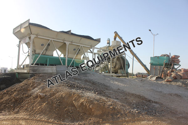PORTABLE CONCRETE MIXING PLANT NEAR BAGODARA, GUJARAT