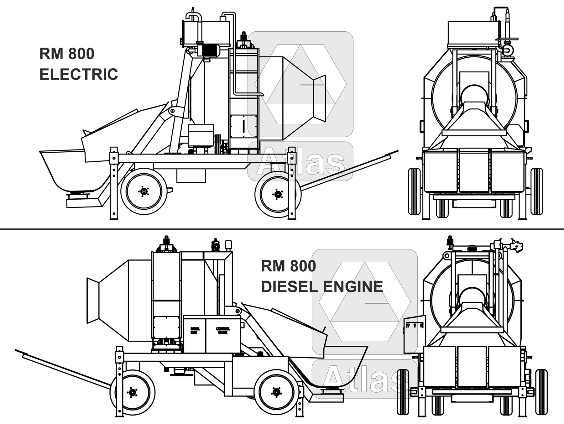 Mini Concrete Batching Plant General Layout